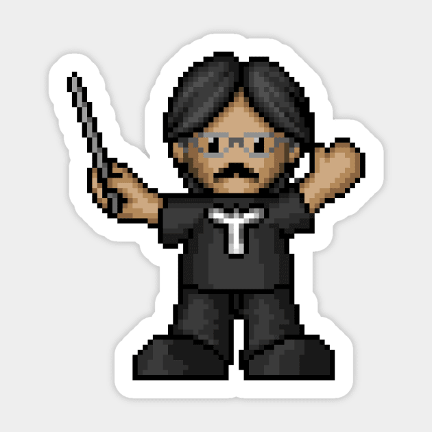 Nobuo Uematsu Pixelart Sticker by PixelKnight